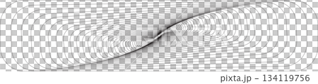 Geometric shape line with blend effect effect. Futuristic technology concept Geometric shape line with blend effect effect. Futuristic technology concept 134119756