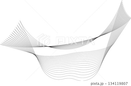 Geometric shape line with blend effect effect. Futuristic technology concept Geometric shape line with blend effect effect. Futuristic technology concept 134119807