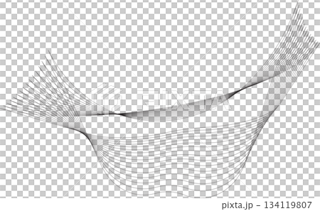 Geometric shape line with blend effect effect. Futuristic technology concept Geometric shape line with blend effect effect. Futuristic technology concept 134119807