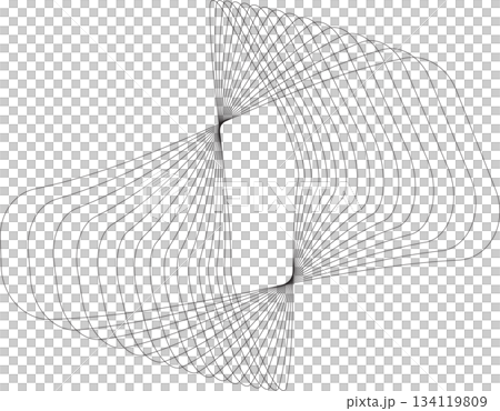 Geometric shape line with blend effect effect. Futuristic technology concept Geometric shape line with blend effect effect. Futuristic technology concept 134119809