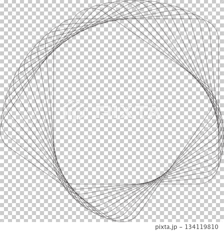 Geometric shape line with blend effect effect. Futuristic technology concept Geometric shape line with blend effect effect. Futuristic technology concept 134119810