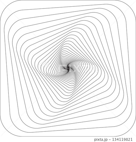 Geometric shape line with blend effect effect. Futuristic technology concept 134119821