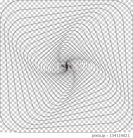 Geometric shape line with blend effect effect. Futuristic technology concept 134119821