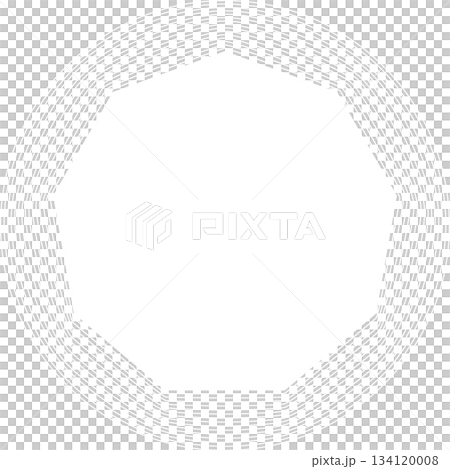 Polygon geometric frame blend to circle for creative designs, card, invitation Polygon geometric frame blend to circle for creative designs, card, invitation 134120008