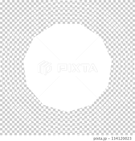 Polygon geometric frame blend to circle for creative designs, card, invitation 134120023
