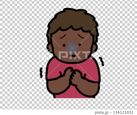 Scared black boy Scared black boy 134121032