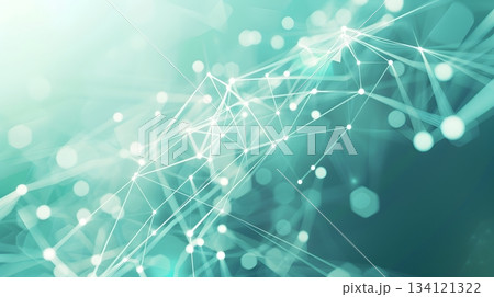 点と線がつながる未来的デジタルネットワーク 点と線がつながる未来的デジタルネットワーク 134121322