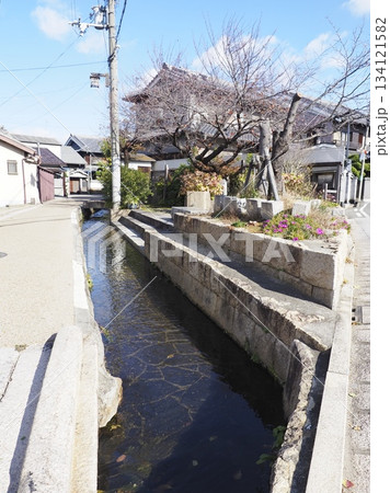 水路のある風景 134121582