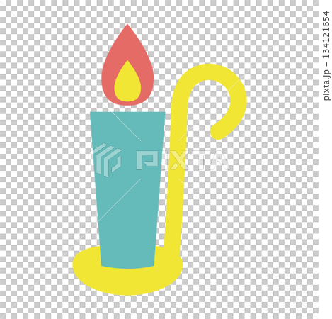Simple and cute candle illustration Simple and cute candle illustration 134121654