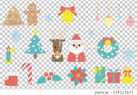 聖誕可愛插圖集 134121673