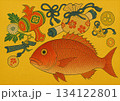 鯛と宝尽くし画 134122801