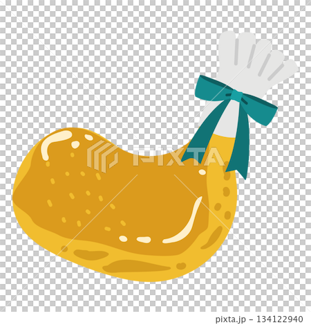 ローストチキン（チキンレッグ）のイラスト 134122940