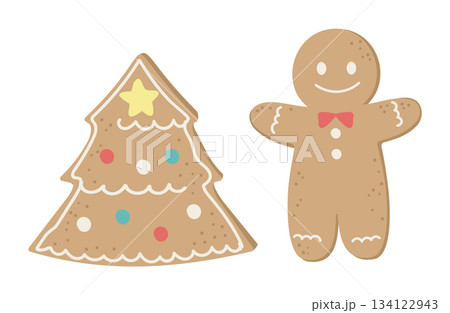 シジンジャーブレッドマンのイラスト 134122943