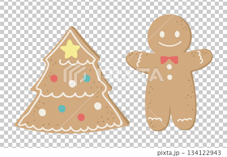 シジンジャーブレッドマンのイラスト 134122943