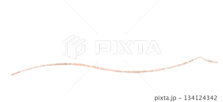 赤茶の極細線のしなやかやシンプルなライン素材 134124342