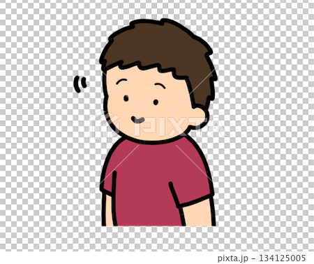 Nodding Asian boy Nodding Asian boy 134125005