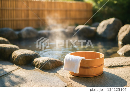 温泉　露天風呂 134125105