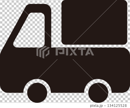 Line drawing truck icon Line drawing truck icon 134125528