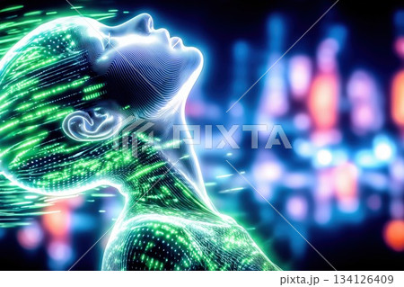 人間のデジタルツインのイメージ 134126409