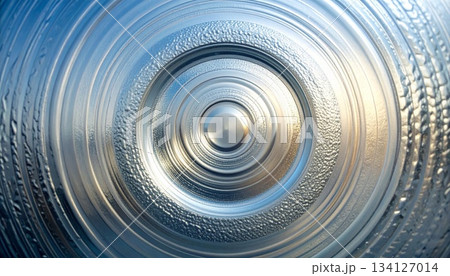 Concentric Circles of Textured Glass with...のイラスト素材 [134127014] - PIXTA
