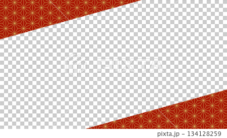 Japanese-style frame background material New Year's card New Year's New Year Mid-year gift Year-end gift Video material 16:9 size 134128259