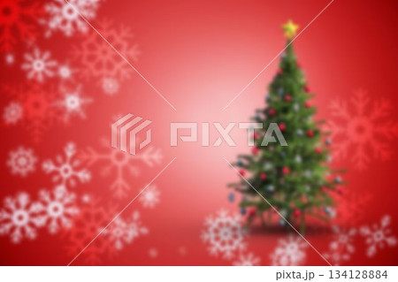 Blurred christmas tree background Blurred christmas tree background 134128884