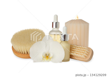 Spa items arranged for a refreshing New Year experience, on white, PNG Spa items arranged for a refreshing New Year experience, on white, PNG 134129209