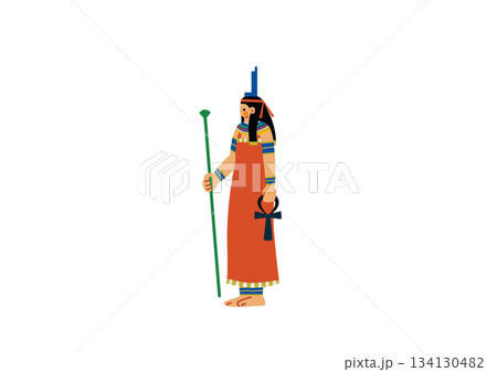 古代エジプトの神イシス 134130482