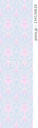 Assorted floral geometric and heart pattern panel designs in soft pastel colors Assorted floral geometric and heart pattern panel designs in soft pastel colors 134130616