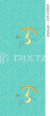 Assorted floral geometric and heart pattern panel designs in soft pastel colors Assorted floral geometric and heart pattern panel designs in soft pastel colors 134130664