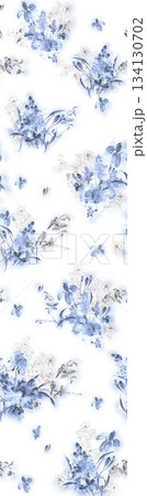 Assorted floral geometric and heart pattern panel designs in soft pastel colors Assorted floral geometric and heart pattern panel designs in soft pastel colors 134130702