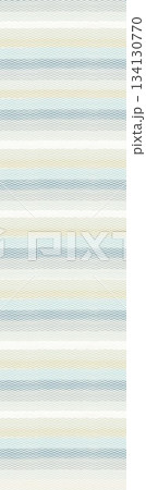 Assorted floral geometric and heart pattern panel designs in soft pastel colors 134130770