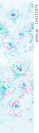 Assorted floral geometric and heart pattern panel designs in soft pastel colors Assorted floral geometric and heart pattern panel designs in soft pastel colors 134131974