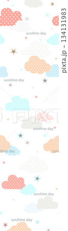 Assorted floral geometric and heart pattern panel designs in soft pastel colors Assorted floral geometric and heart pattern panel designs in soft pastel colors 134131983