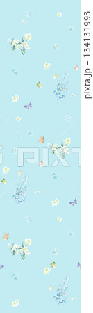 Assorted floral geometric and heart pattern panel designs in soft pastel colors Assorted floral geometric and heart pattern panel designs in soft pastel colors 134131993