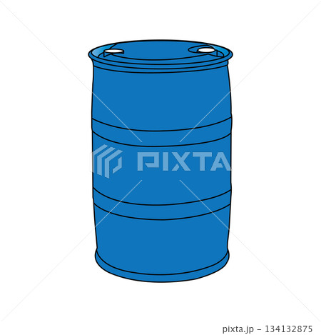plastic drum icon 134132875