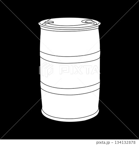 plastic drum icon plastic drum icon 134132878