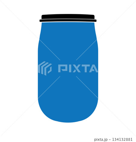 plastic drum icon plastic drum icon 134132881