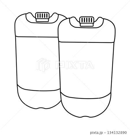 plastic jerry cans design 134132890