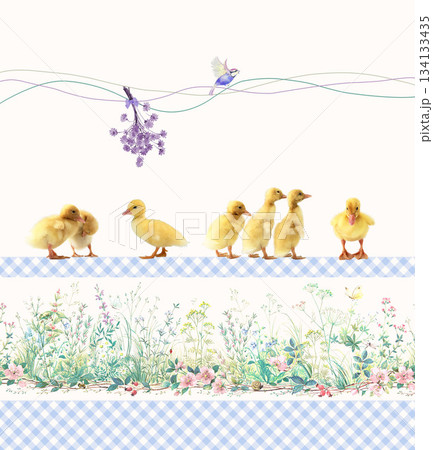 Assorted floral geometric and heart pattern panel designs in soft pastel colors Assorted floral geometric and heart pattern panel designs in soft pastel colors 134133435