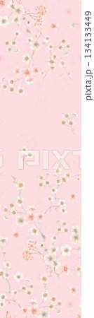 Assorted floral geometric and heart pattern panel designs in soft pastel colors Assorted floral geometric and heart pattern panel designs in soft pastel colors 134133449
