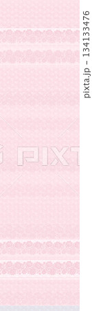 Assorted floral geometric and heart pattern panel designs in soft pastel colors 134133476