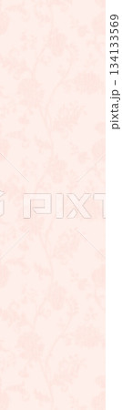 Assorted floral geometric and heart pattern panel designs in soft pastel colors 134133569