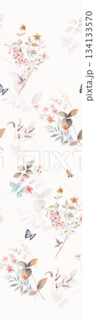 Assorted floral geometric and heart pattern panel designs in soft pastel colors Assorted floral geometric and heart pattern panel designs in soft pastel colors 134133570