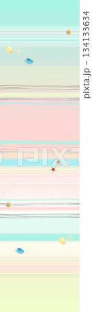 Assorted floral geometric and heart pattern panel designs in soft pastel colors Assorted floral geometric and heart pattern panel designs in soft pastel colors 134133634