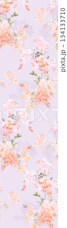 Assorted floral geometric and heart pattern panel designs in soft pastel colors Assorted floral geometric and heart pattern panel designs in soft pastel colors 134133710