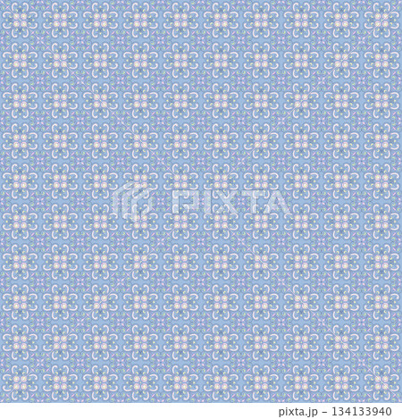 Assorted floral geometric and heart pattern panel designs in soft pastel colors Assorted floral geometric and heart pattern panel designs in soft pastel colors 134133940