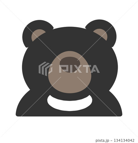熊(ツキノワグマ) イラスト 熊(ツキノワグマ) イラスト 134134042