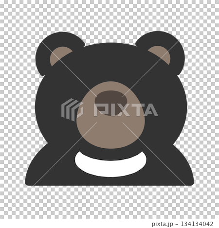 熊(ツキノワグマ) イラスト 熊(ツキノワグマ) イラスト 134134042