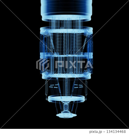 X-ray quantum computer machine isolated X-ray quantum computer machine isolated 134134468